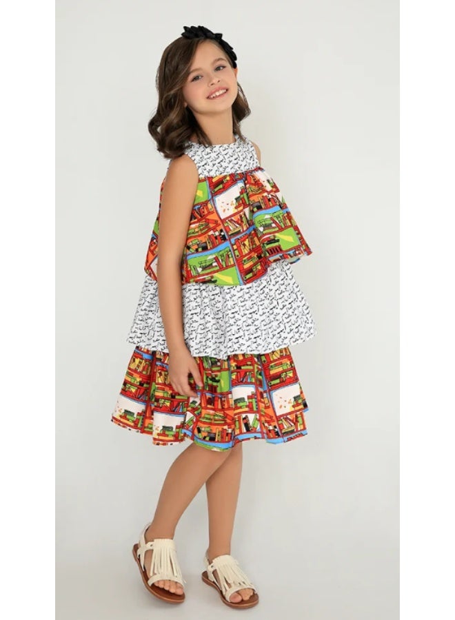 Obaha A beautiful dress adorned with layers - Image 3